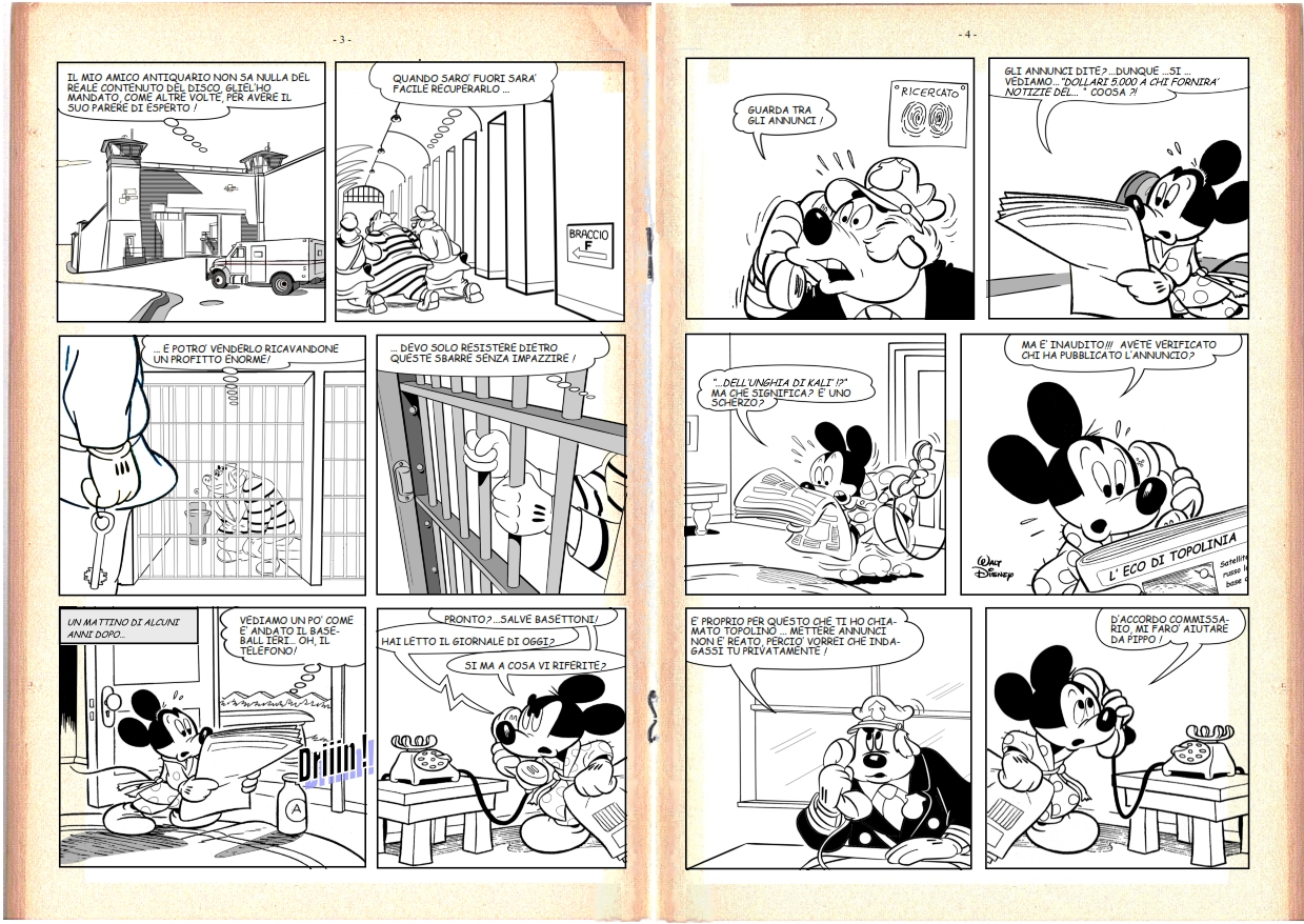 Fumetto Topolino e il ritorno di Kalì